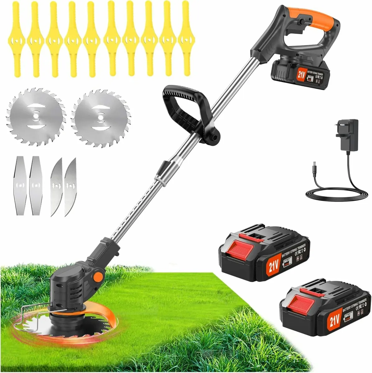 Metal Blade Cordless Strimmer 21v Trimmers - Image 1
