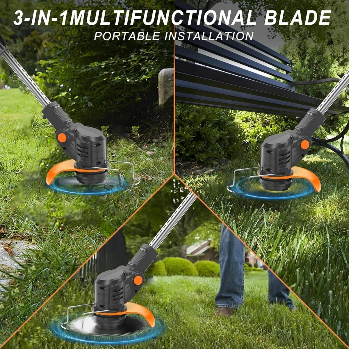 Metal Blade Cordless Strimmer 21v Trimmers - Image 4