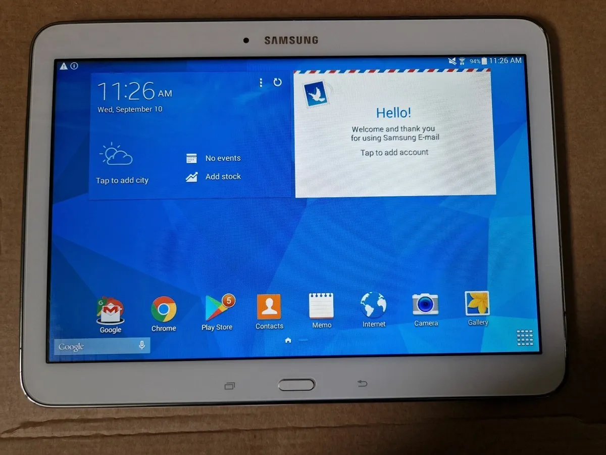Samsung Galaxy Tab 4 Tablet, Live Demo Unit, 16GB - Image 1