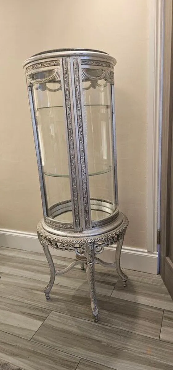 vintage glass display unit - Image 1