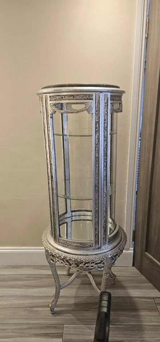 vintage glass display unit - Image 2