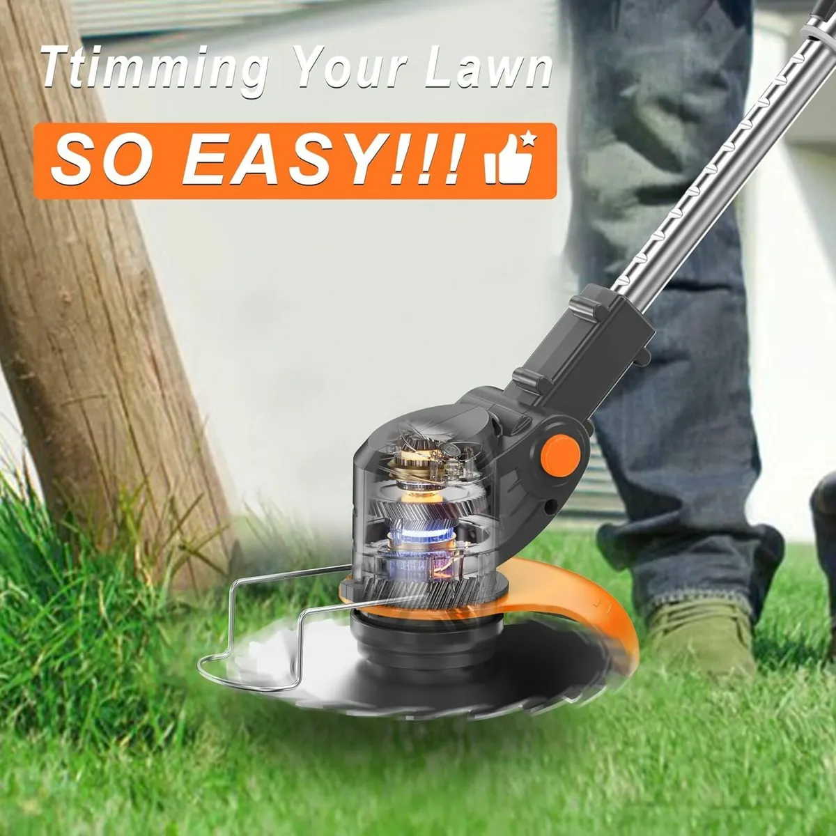 Metal Blade Cordless Strimmer Grass Trimmers - Image 2