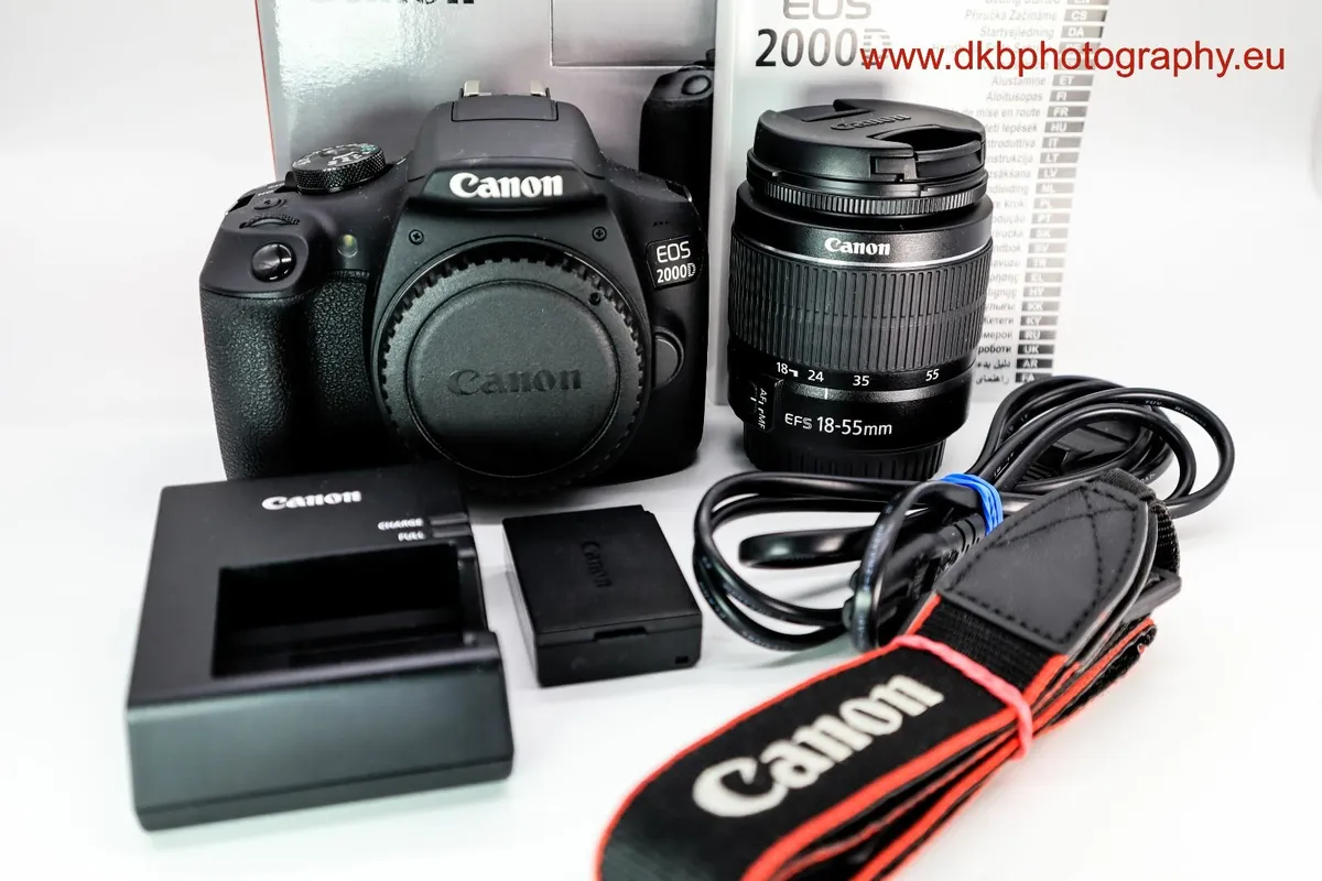 CANON EOS 2000D CAMERA & CANON EFs 18-55mm III LEN - Image 1