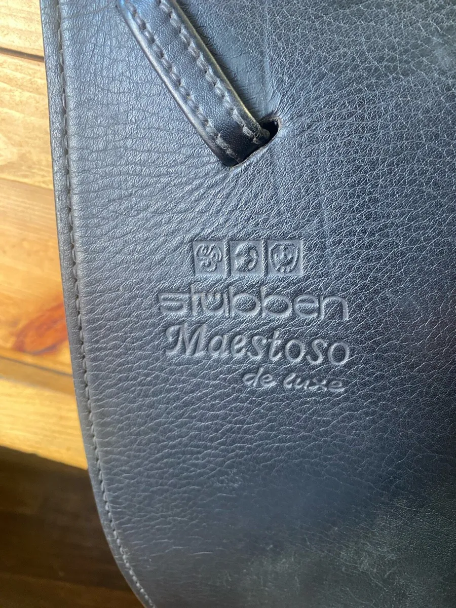 18” Stubben Maestoso de lux Leather saddle - Image 2