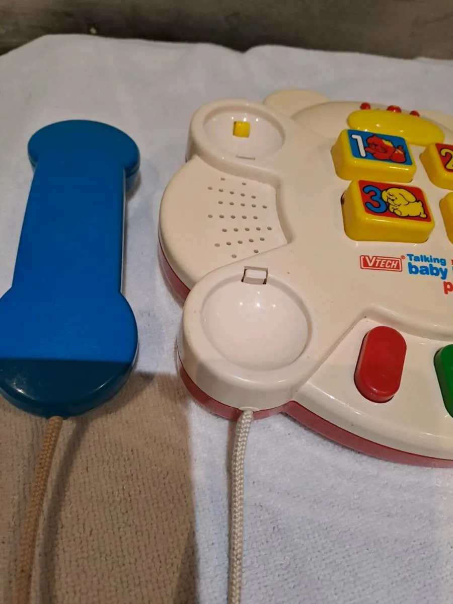 VTech 1990's Talking Baby bear phone - Image 3