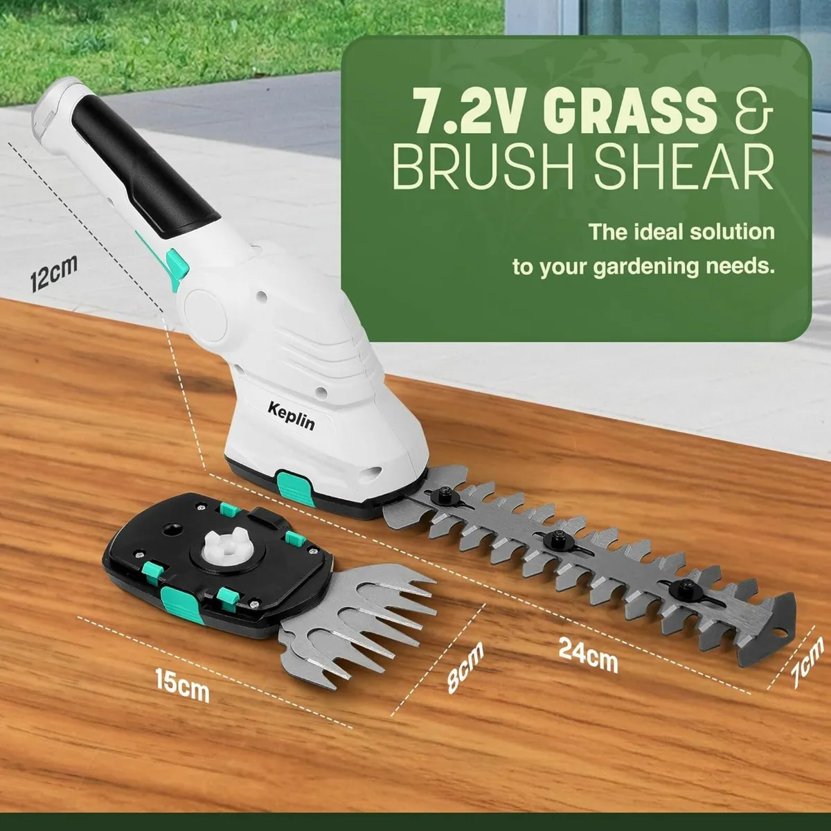 2-in-1 Cordless Grass Hedge Trimmer Rechargeable - Image 2