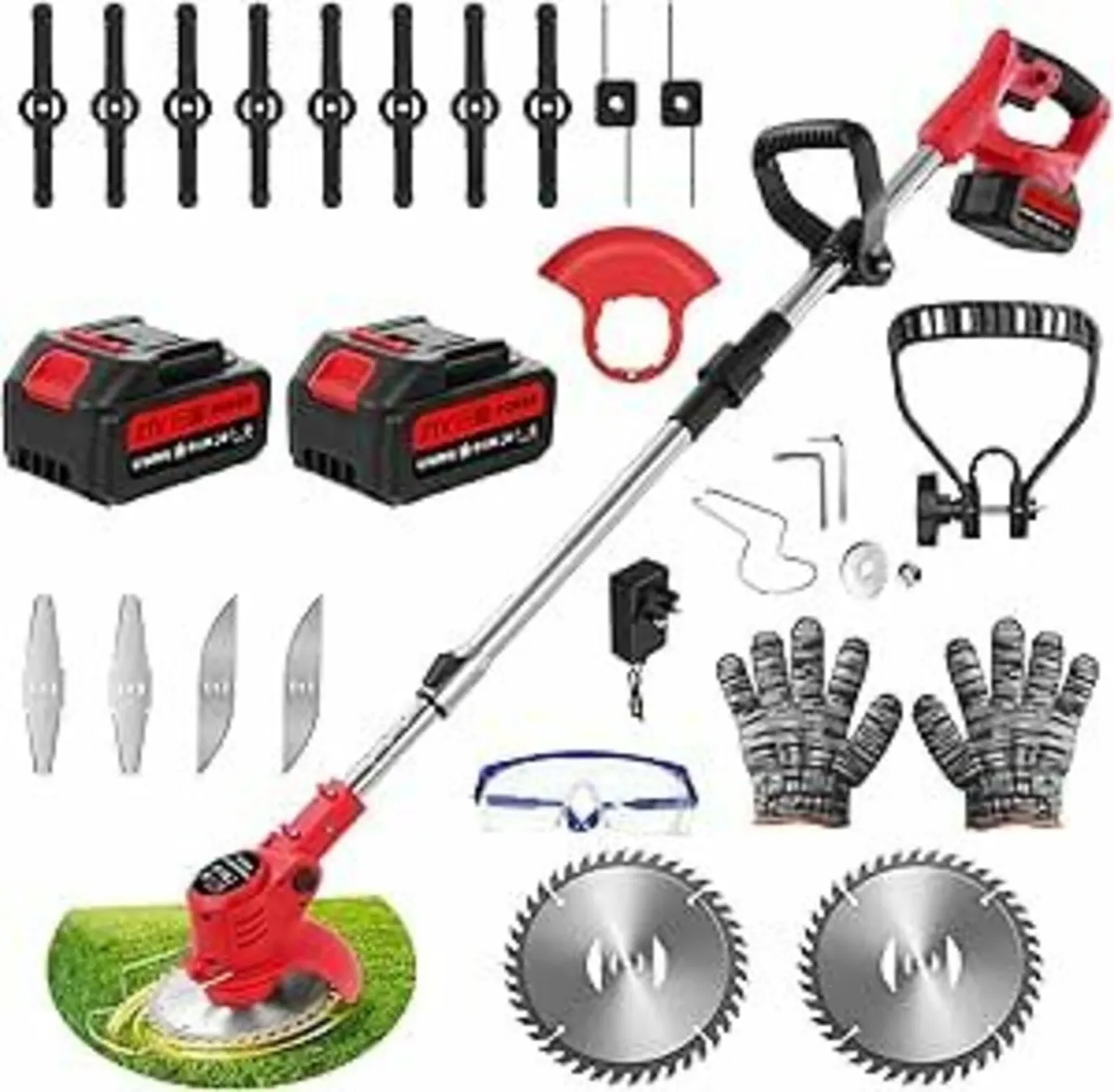 Garden Strimmers,Electric Cordless 21v Grass - Image 2