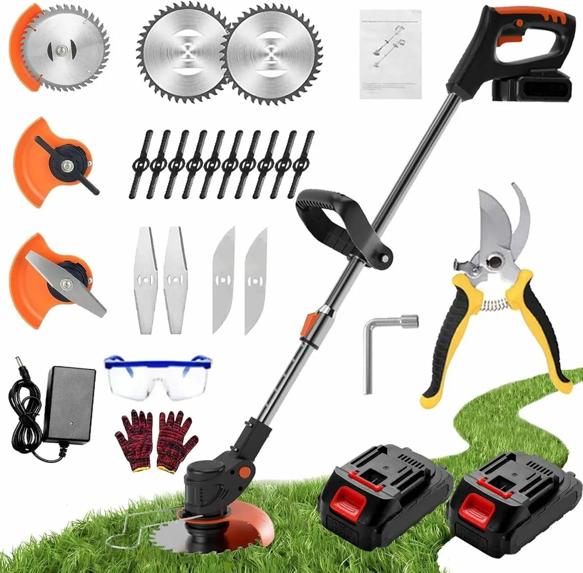 Garden Strimmer Metal Blades Cordless Strimmer - Image 1