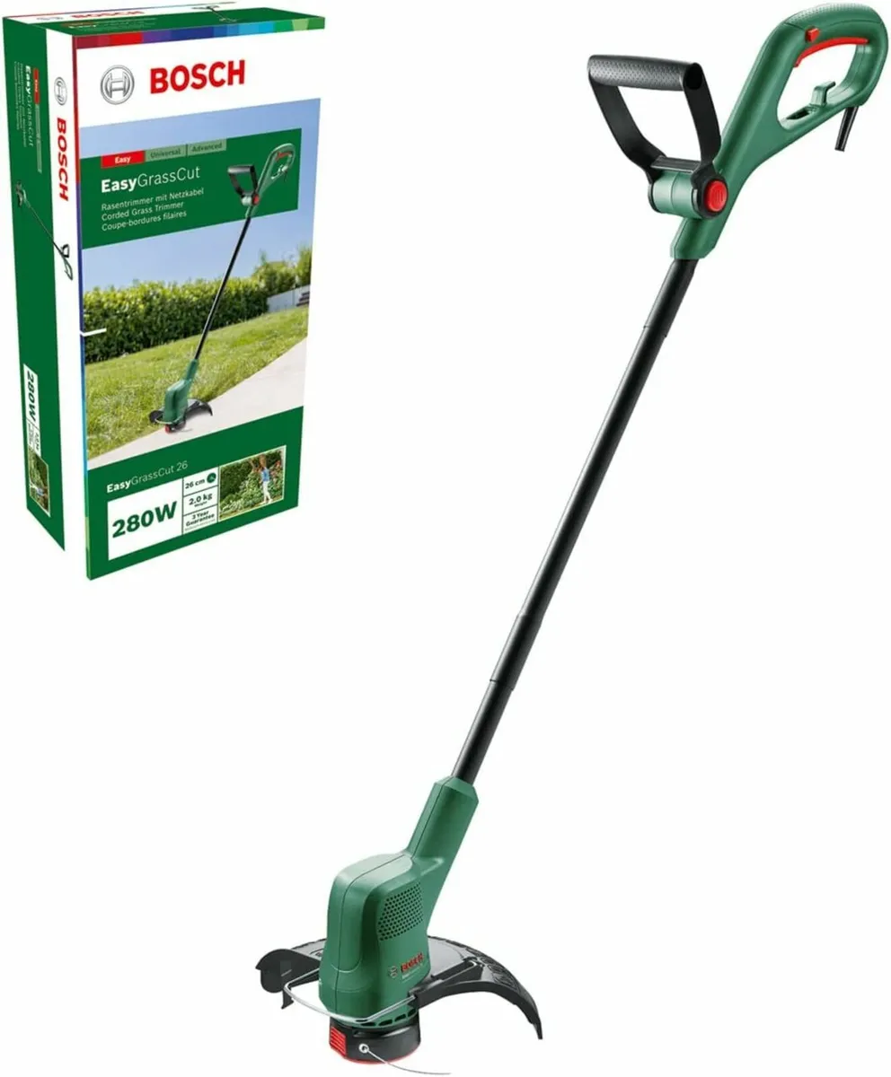 Electric Grass Trimmer Easy Grass Cutting 26 cm - Image 1