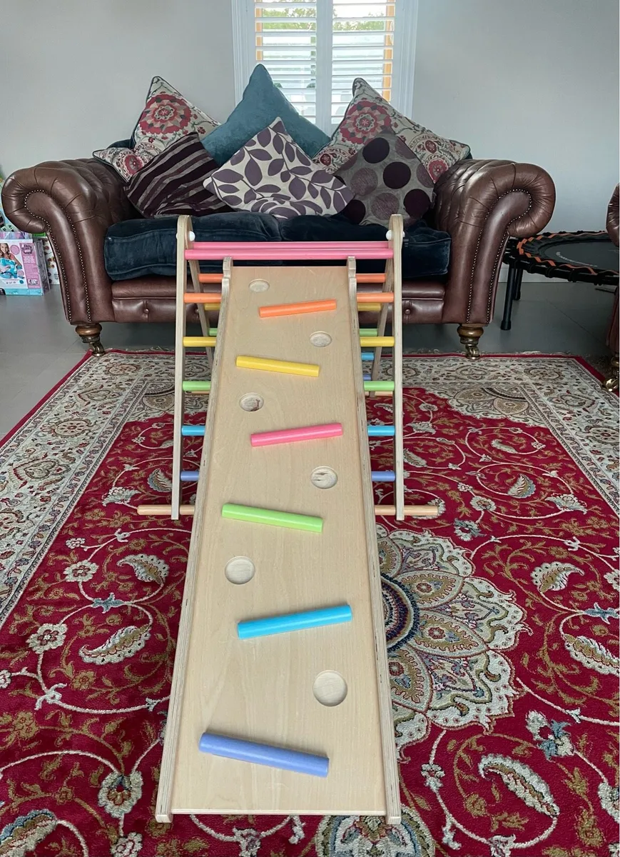 Triclimb Pikler Triangle with Miri Slide & Sticks - Image 1