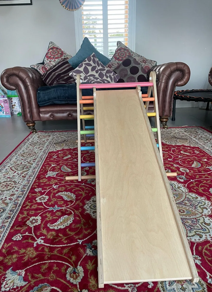 Triclimb Pikler Triangle with Miri Slide & Sticks - Image 2