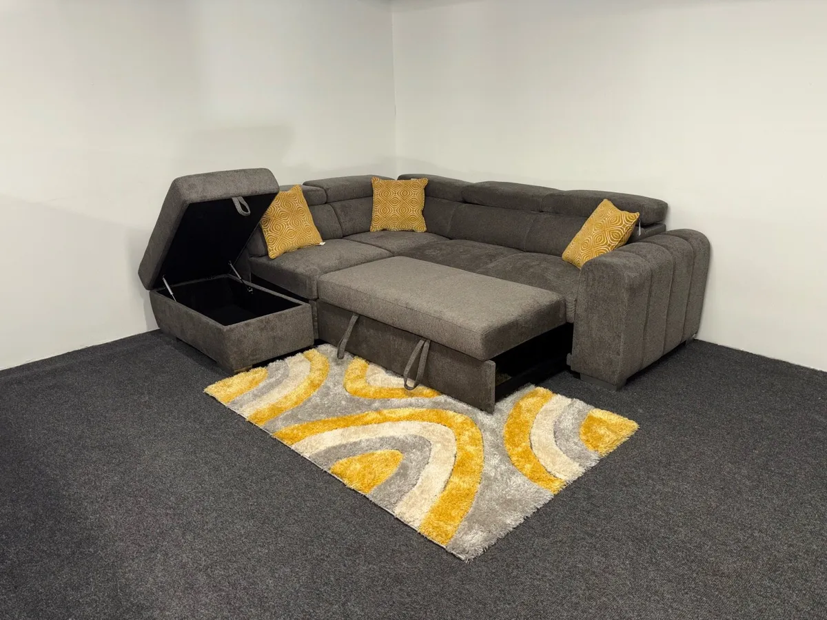 New Grey Fabric Carmen Sofa Beds Now in Stock - Image 2