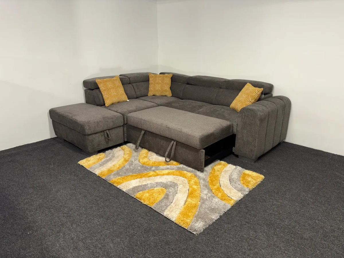 New Grey Fabric Carmen Sofa Beds Now in Stock - Image 3