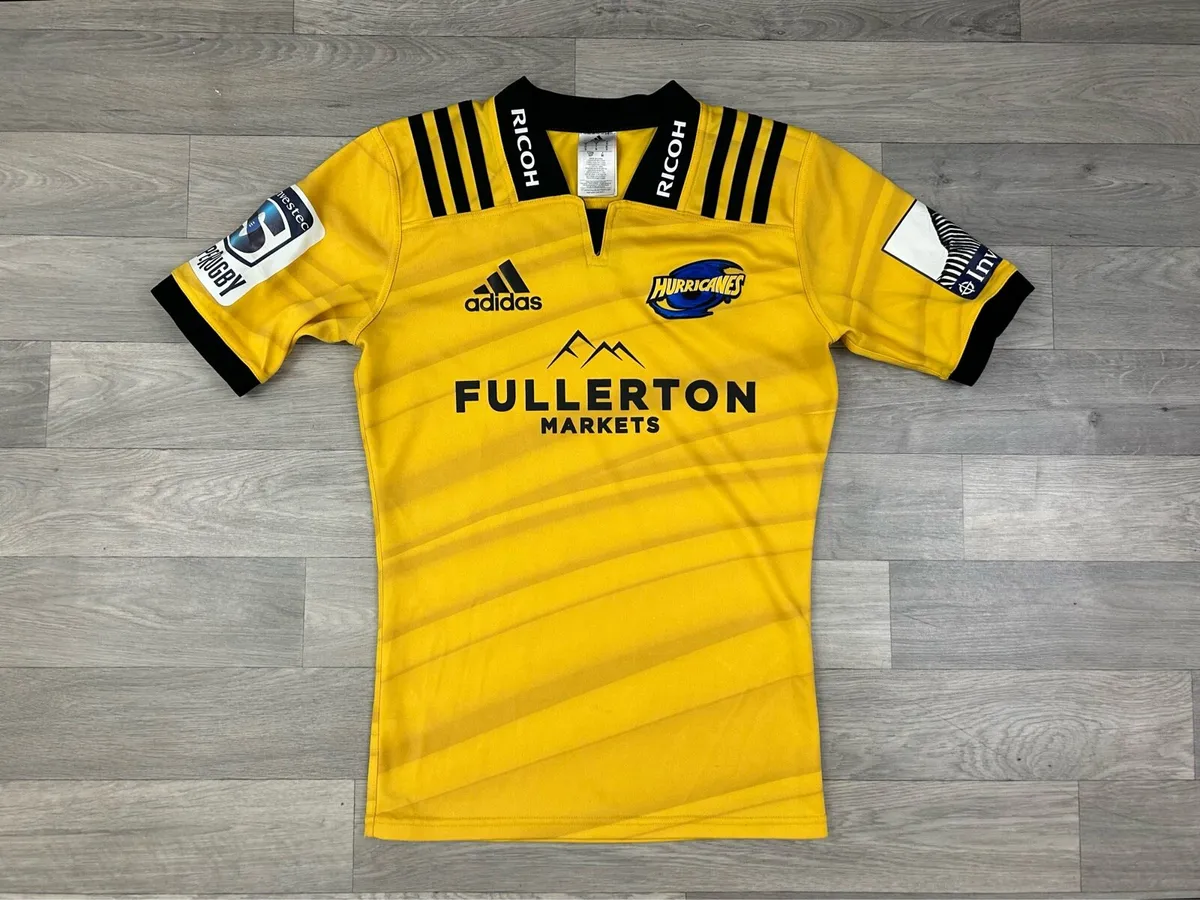 Adidas Hurricanes Rugby Jersey Shirt Mens Small - Image 1