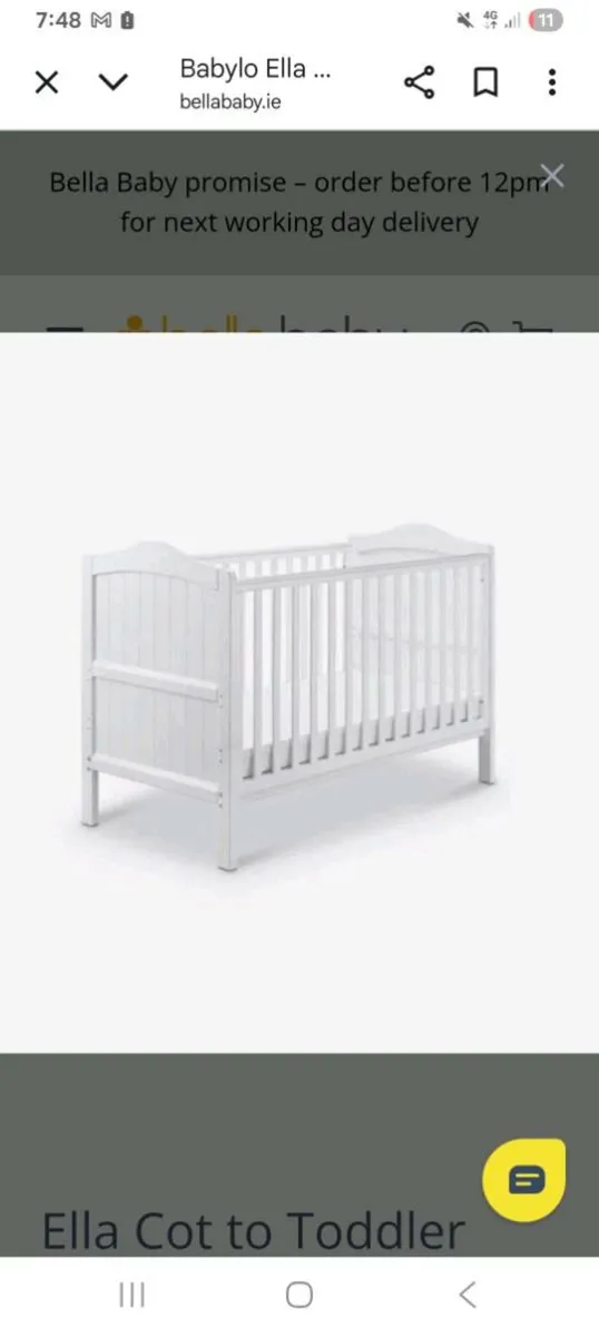 Cot to toddler bed - Image 1