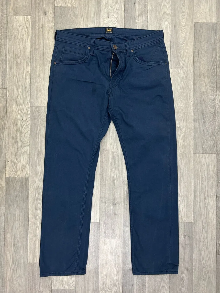 Lee Daren Zip Fly Straight Leg Trousers W36 L31 - Image 1