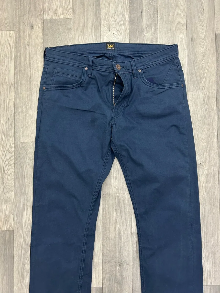 Lee Daren Zip Fly Straight Leg Trousers W36 L31 - Image 2
