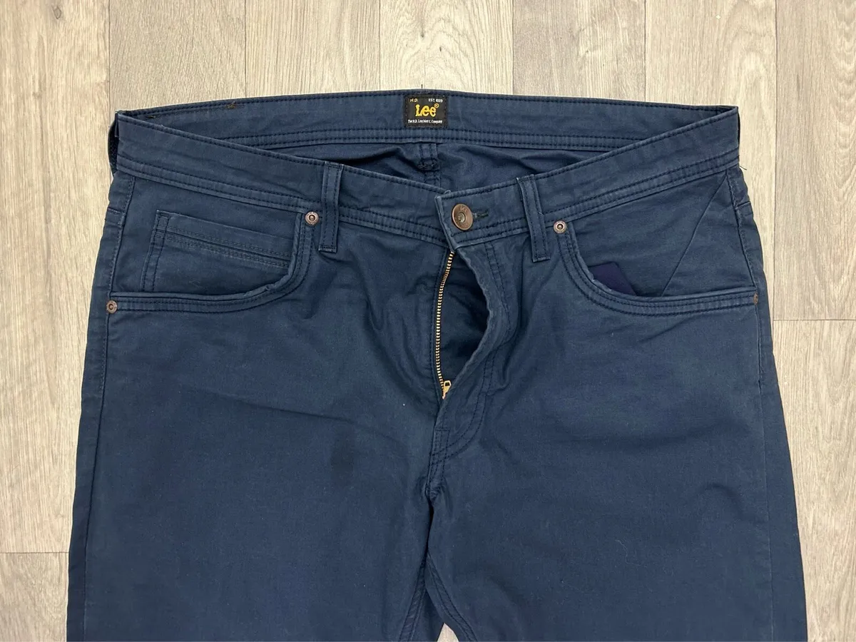 Lee Daren Zip Fly Straight Leg Trousers W36 L31 - Image 3
