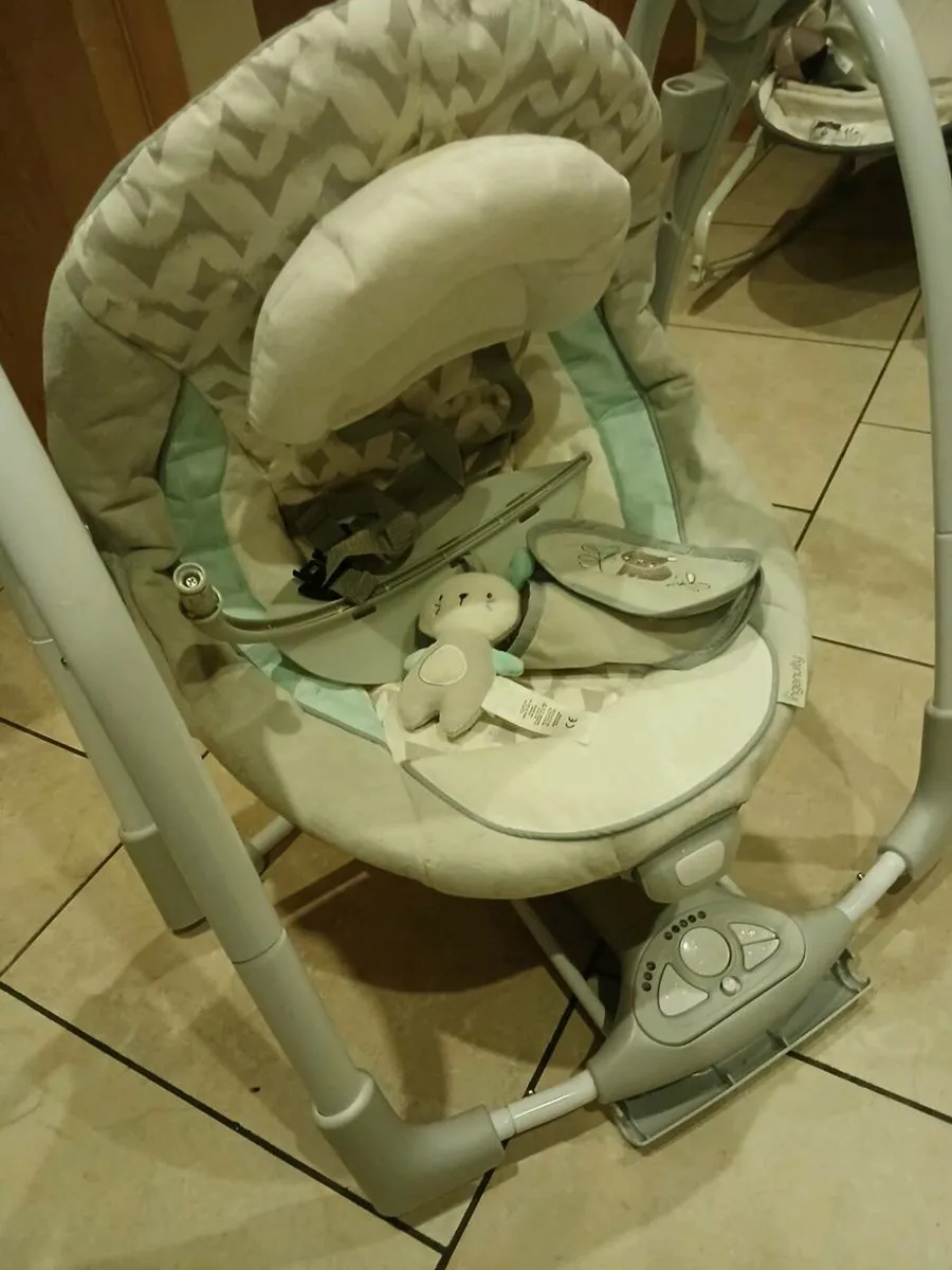 Cot in good condition.  baby chair - Image 3