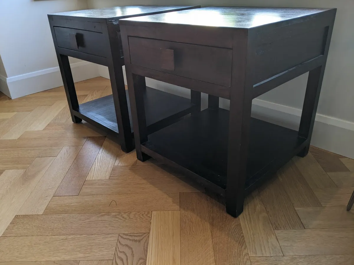 End  tables / bedside tables with drawers - Image 4