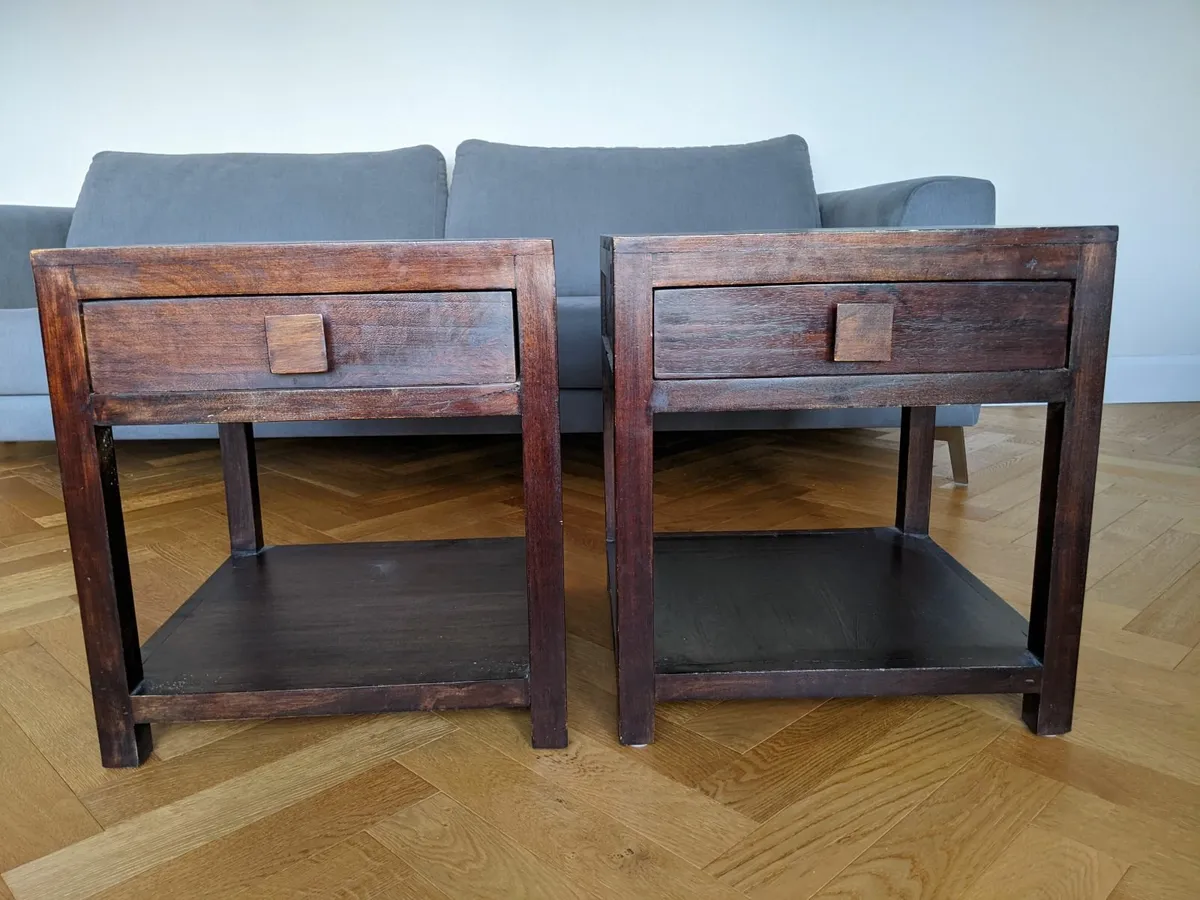 End  tables / bedside tables with drawers - Image 1