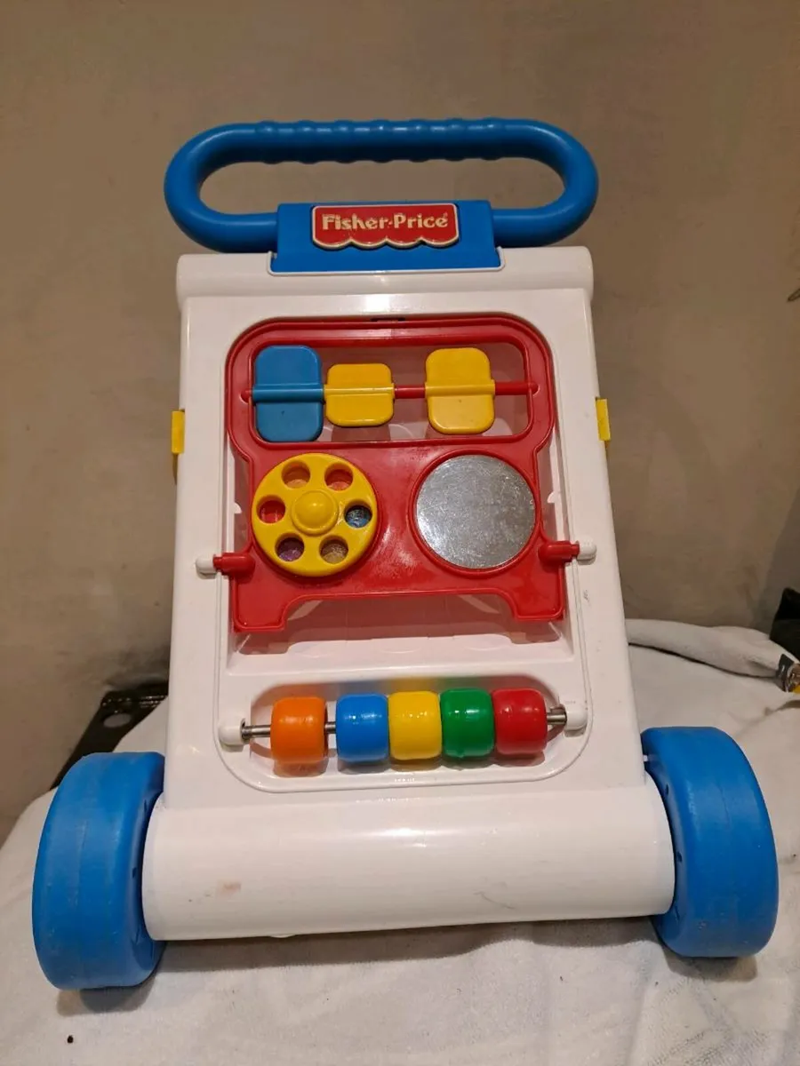 1990s walker with activities - Image 1
