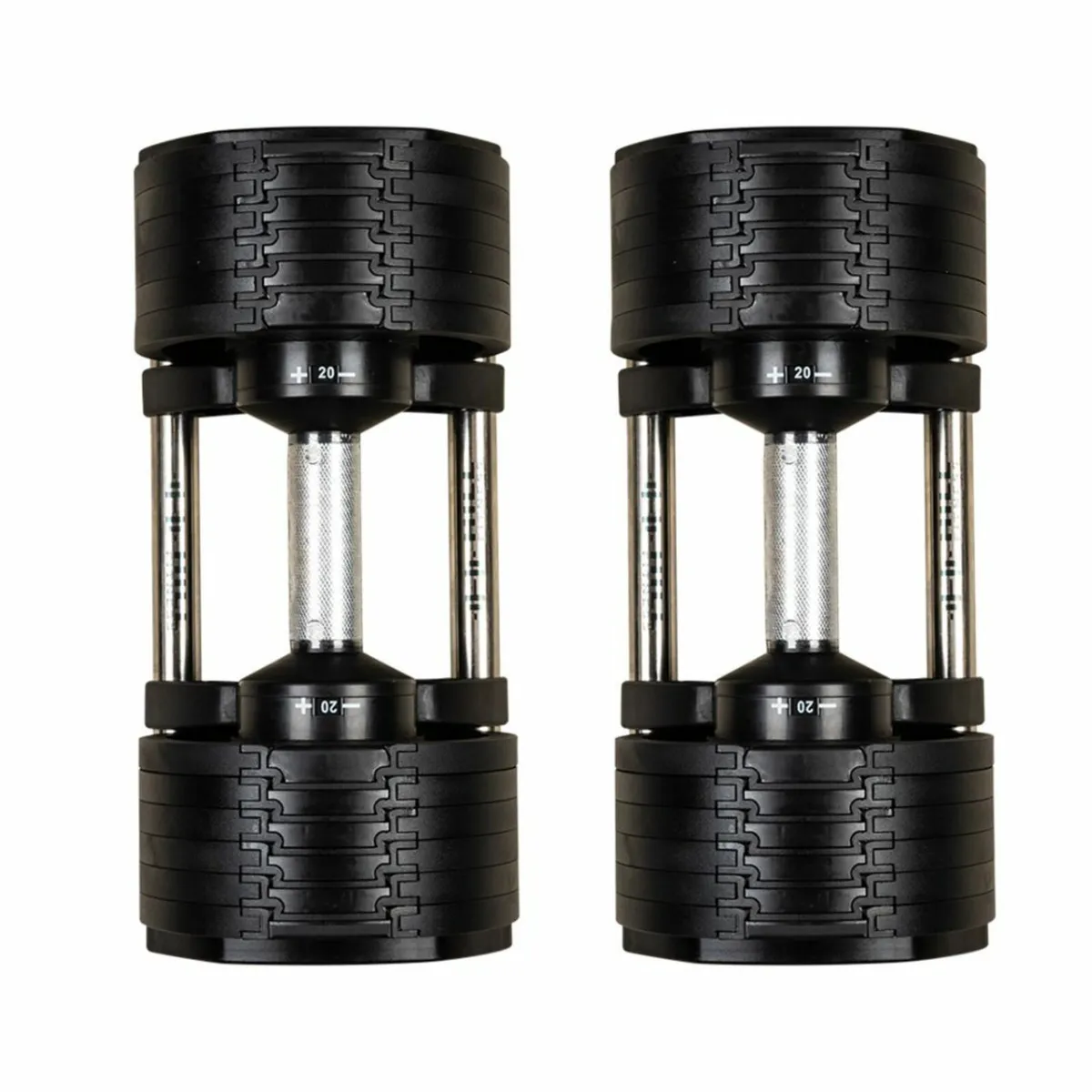 V1: 4kg - 20kg Adjustable Dumbbell Pair - Weights - Image 2