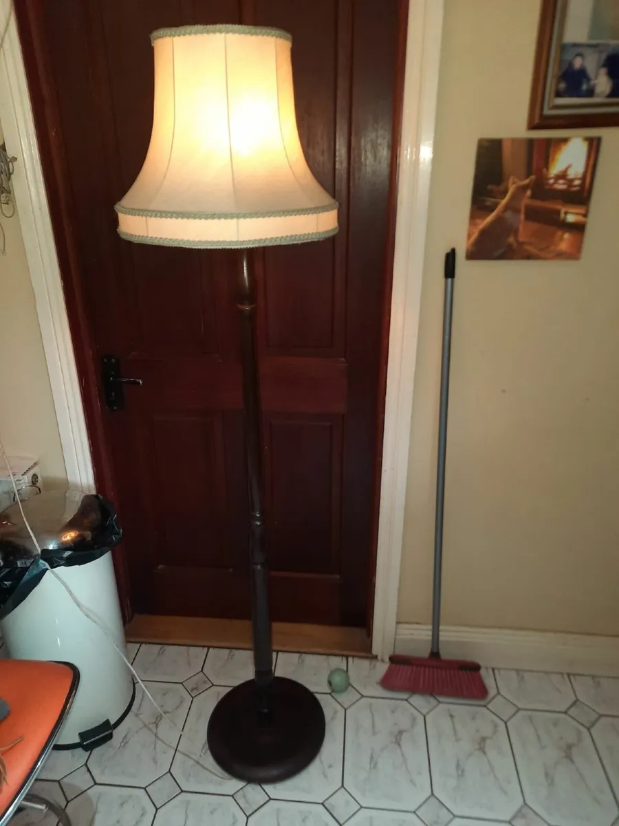 tall lamp and shade - Image 4