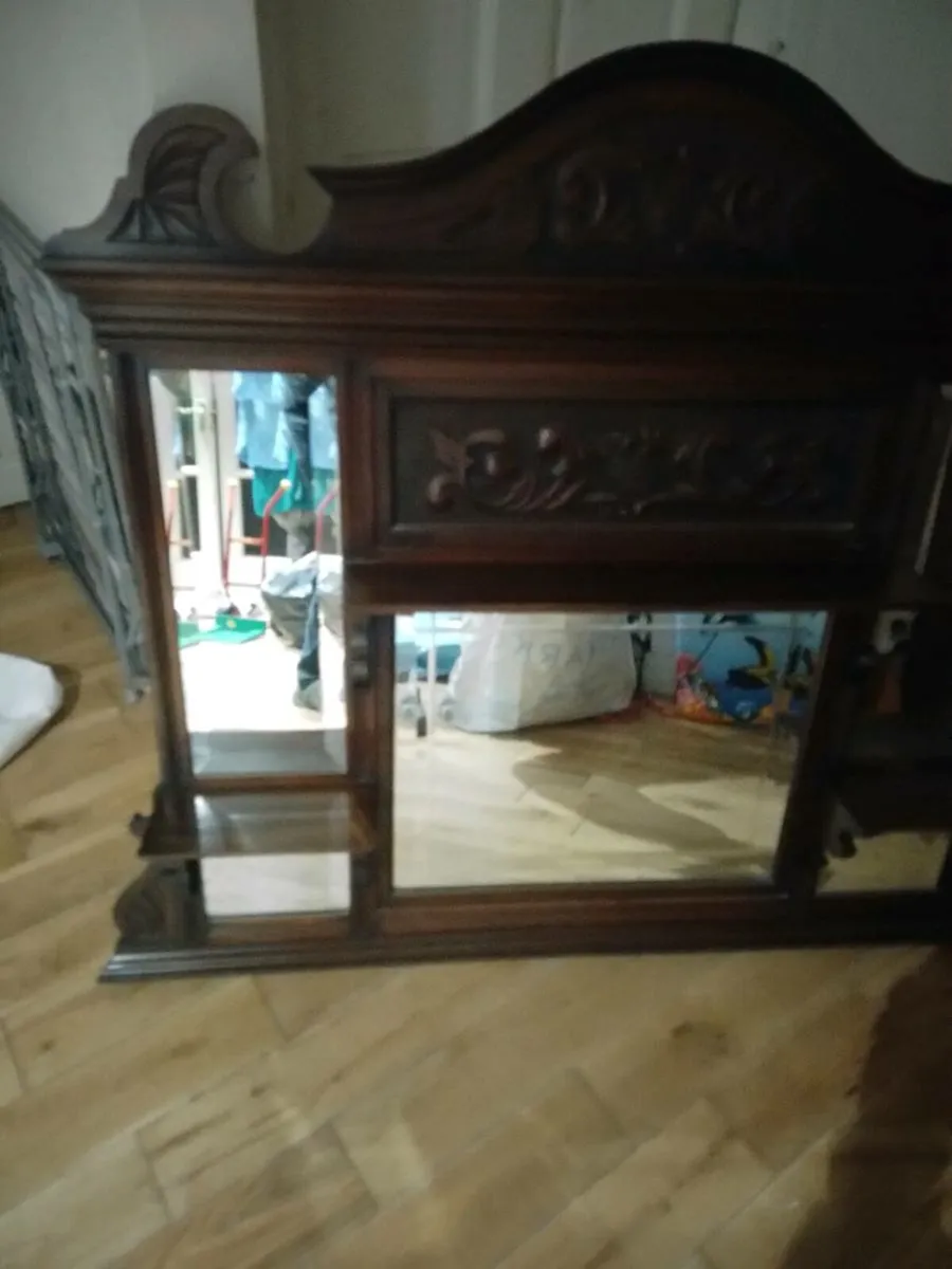 Coffee table and overmantle - Image 1