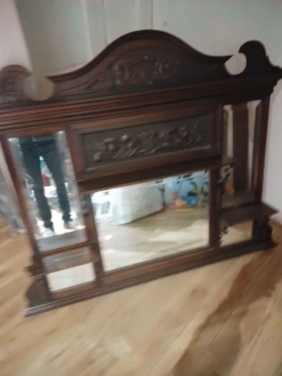 Coffee table and overmantle - Image 3