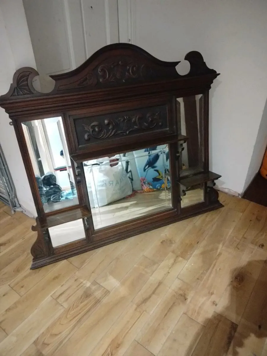 Coffee table and overmantle - Image 4