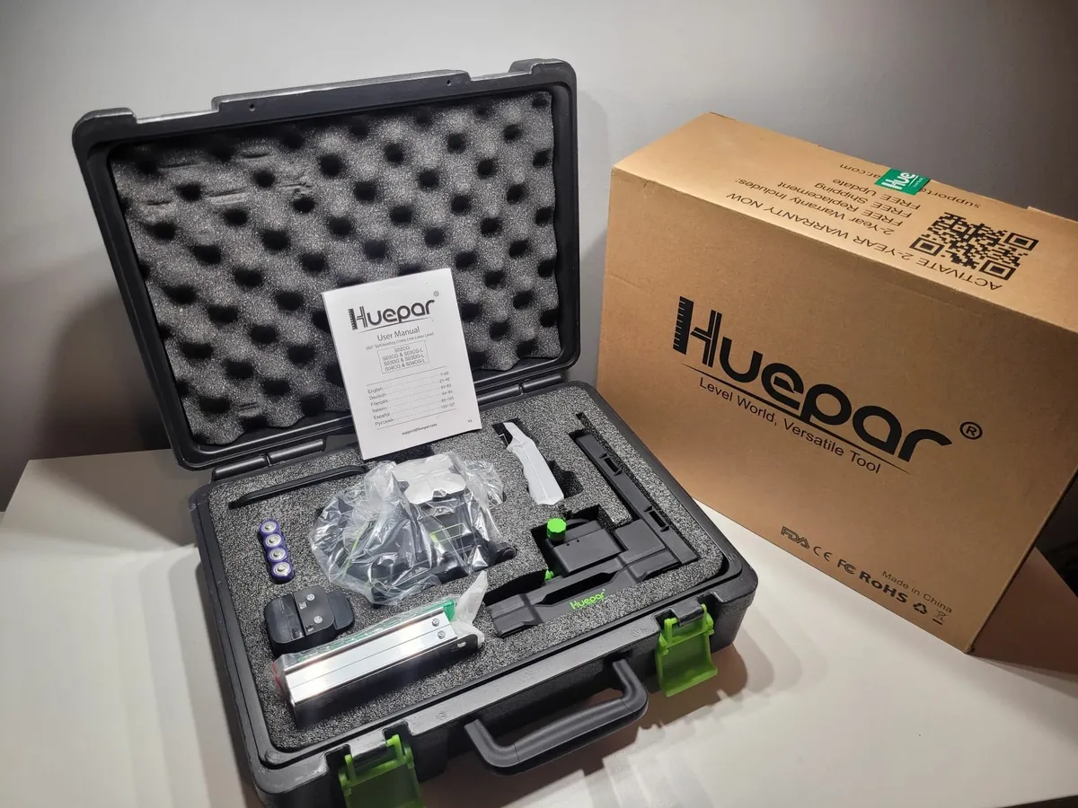 Trade Rated 3 x 360 Green Laser Level self levelin - Image 2