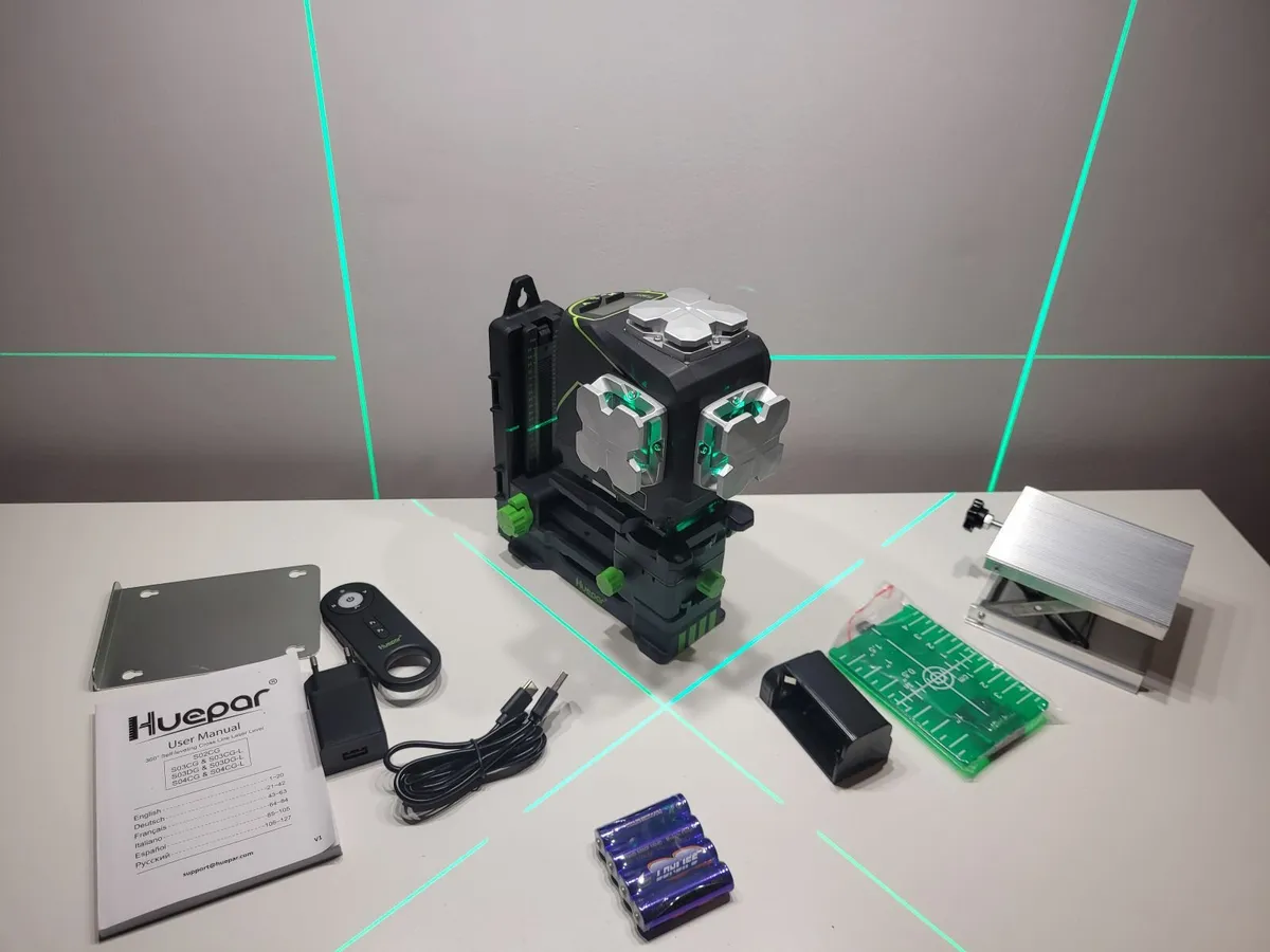 Trade Rated 3 x 360 Green Laser Level self levelin - Image 4
