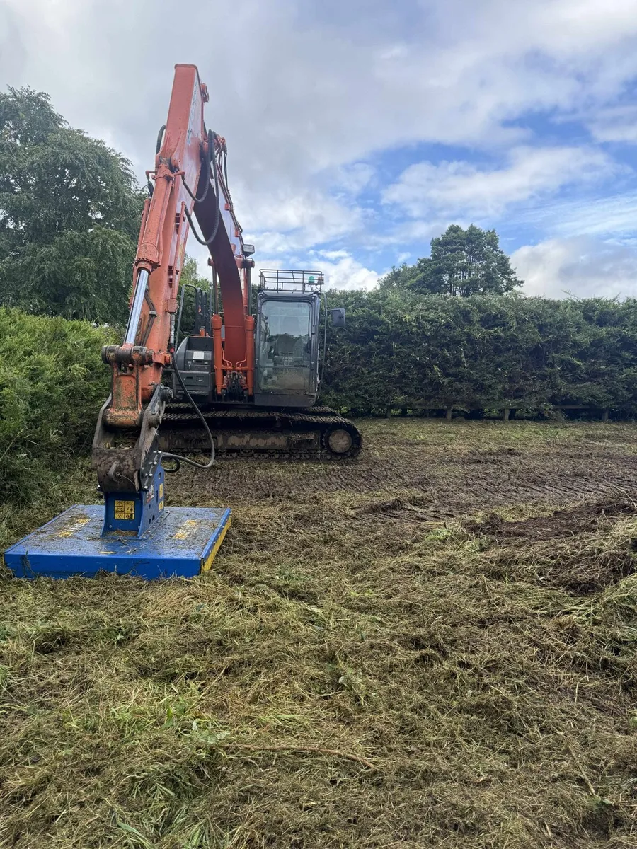 13 ton mulchers and tree shears for hire - Image 1