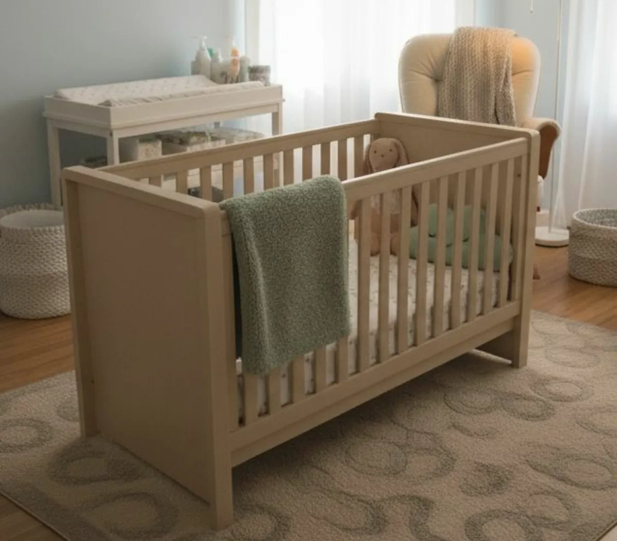 Kub Madera Cot / Toddler Bed + Mattress - Image 1