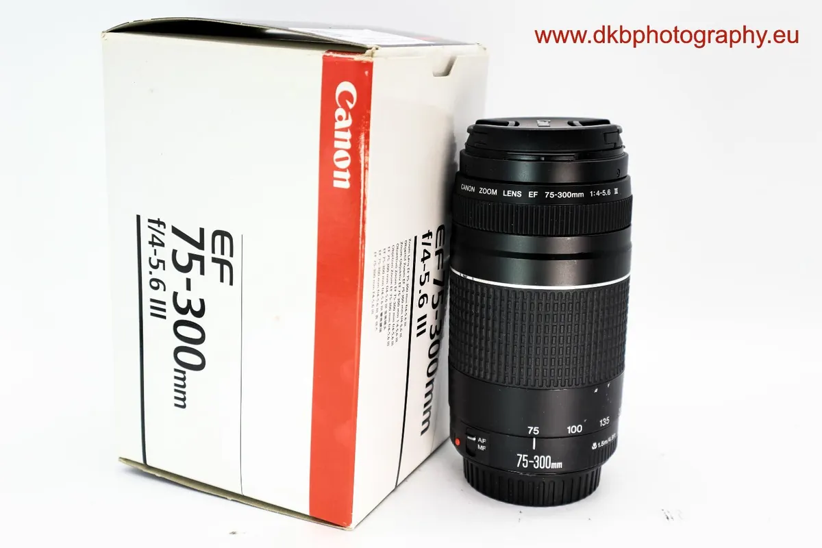CANON EF 75-300mm F4-5.6 III LENS #0605 - Image 1
