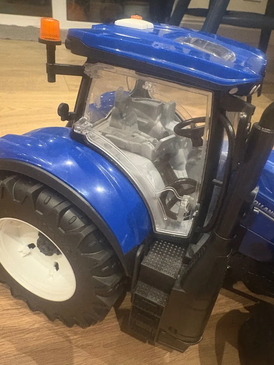 Bruder New Holland Tractor and Bale Wrapper - Image 1