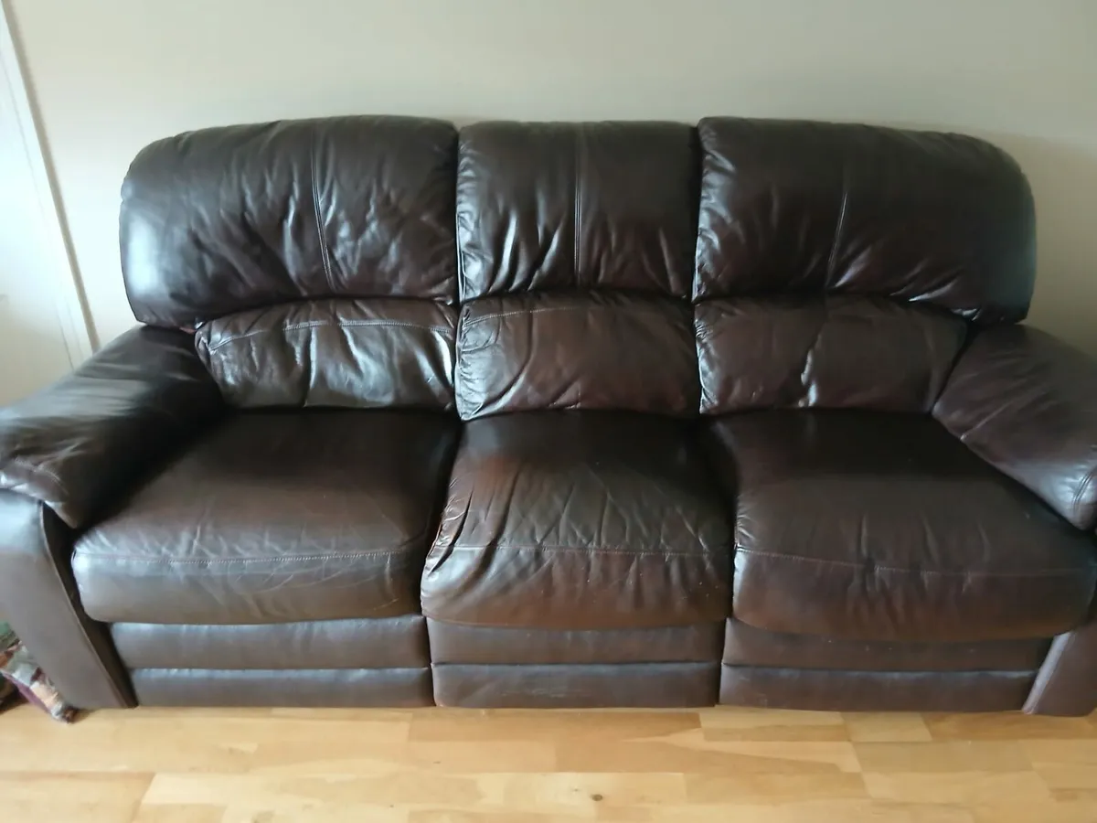 Used 3 piece leather suite . - Image 2
