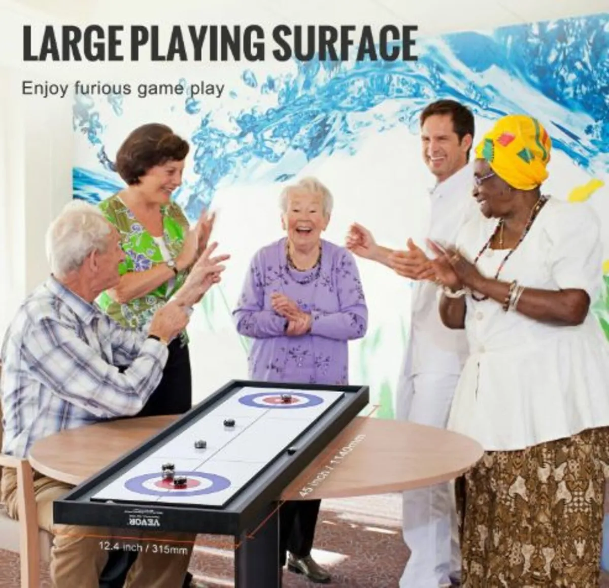 Shuffleboard and Curling 2 in 1 Board Games, 45" - Image 2