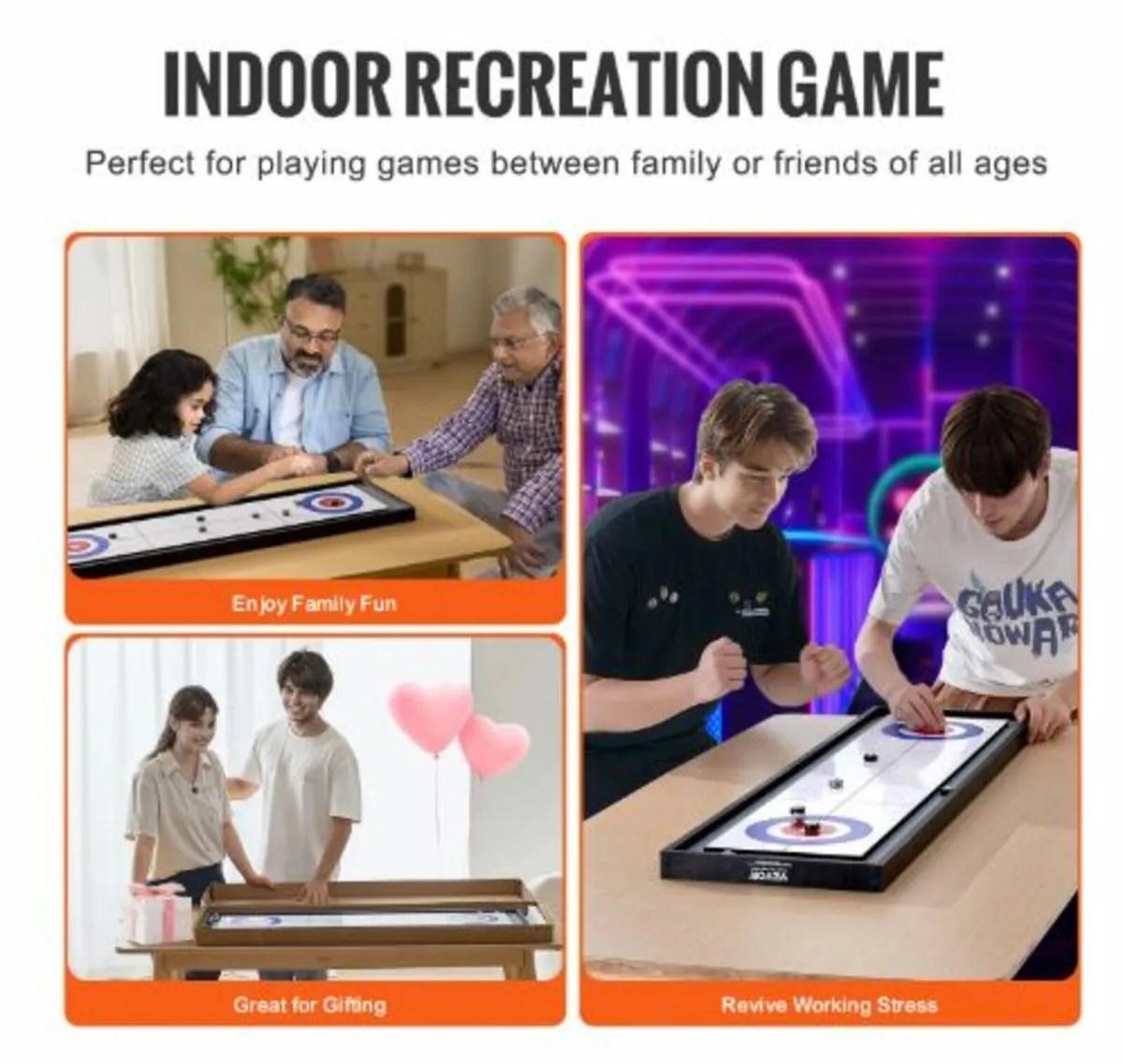 Shuffleboard and Curling 2 in 1 Board Games, 45" - Image 4