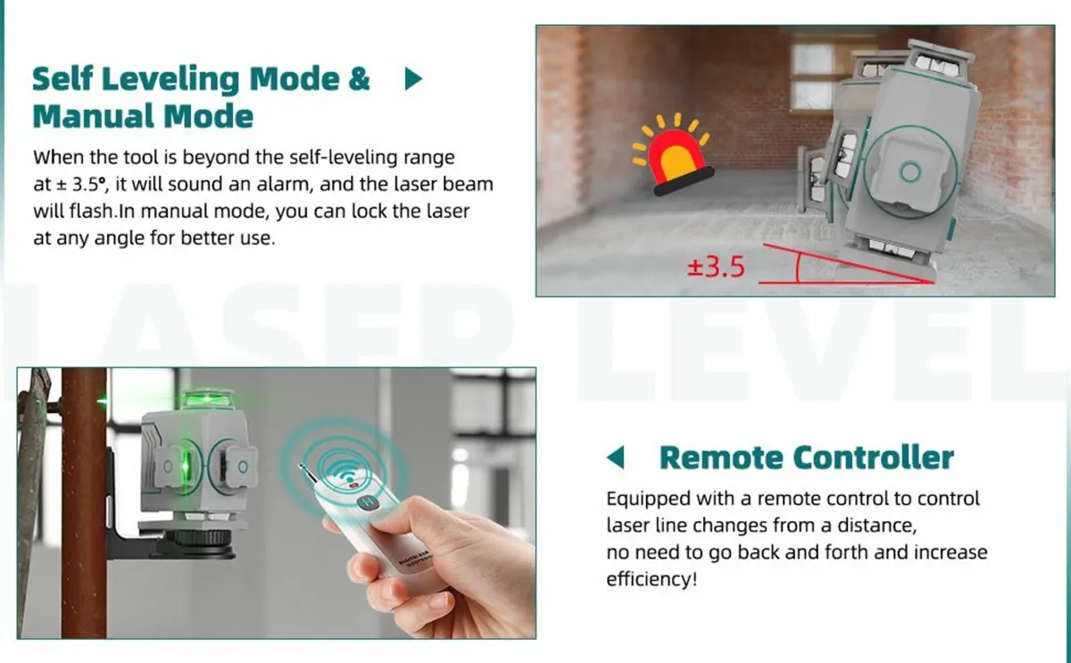 New 4D Green Laser Level 4x360 - Image 3