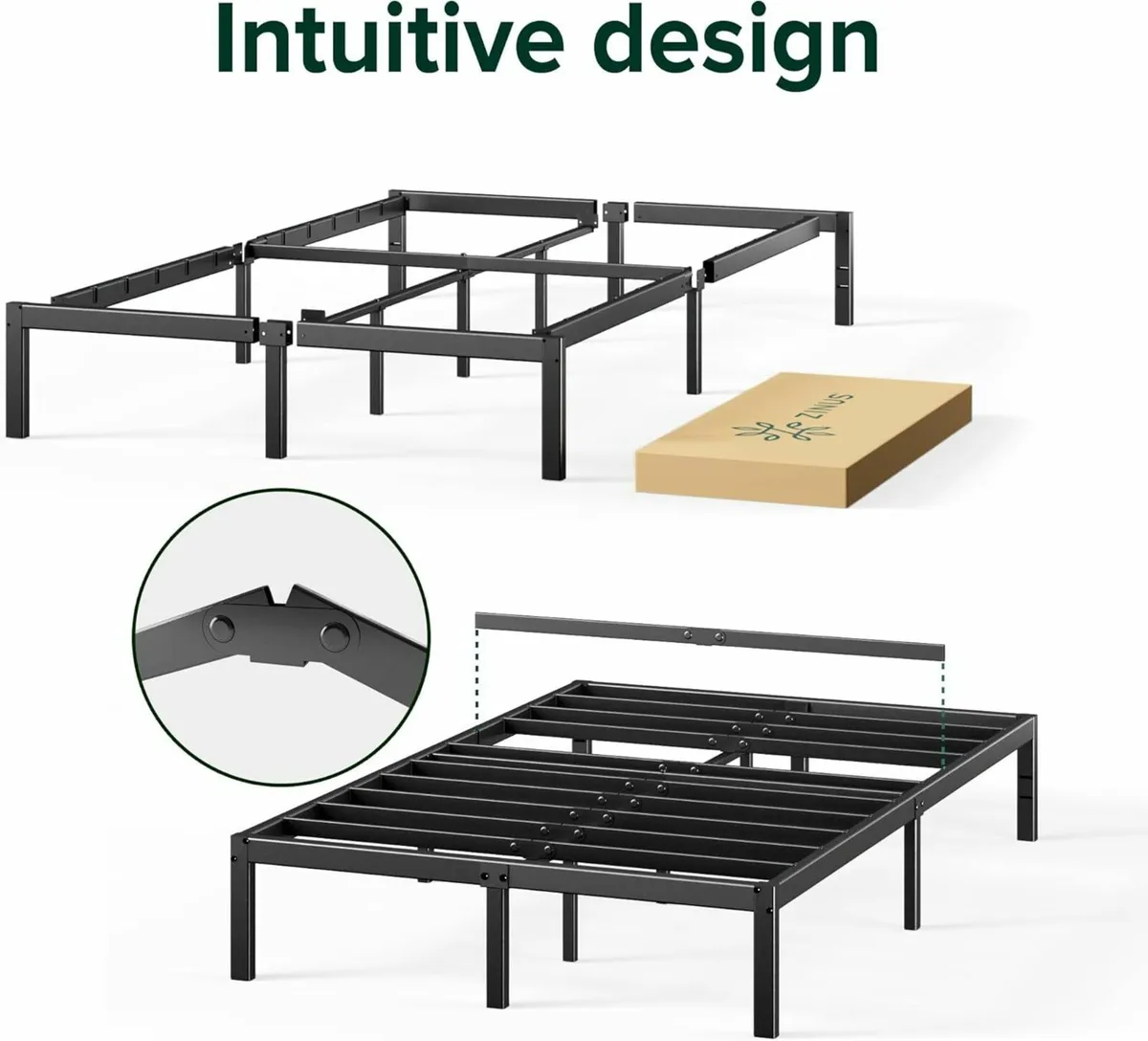 Double Bed Frame Storage Space 4ft6- 135 x 190 cm - Image 2