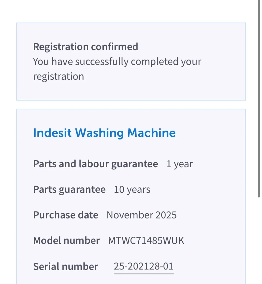 Indesit Washing machine MTWC71485WUK with Warranty - Image 4