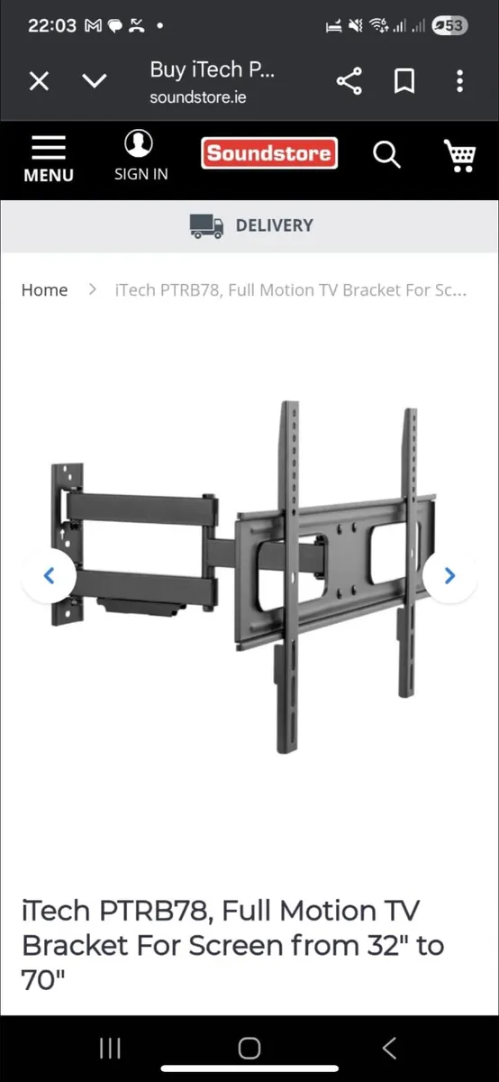 Full motion Tv wall bracket - Image 3