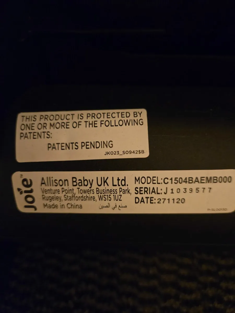 Joie Car Seat - Image 2