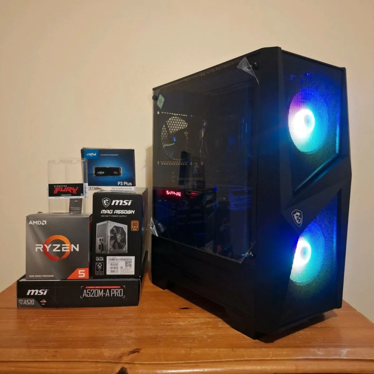 Gaming PC Ryzen 4500/RX 5700 XT/16GB RAM - Image 1
