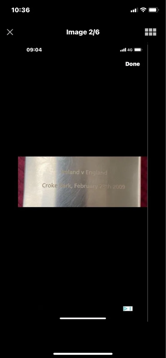 IRL V England Croke Park Hip Flask - Image 2