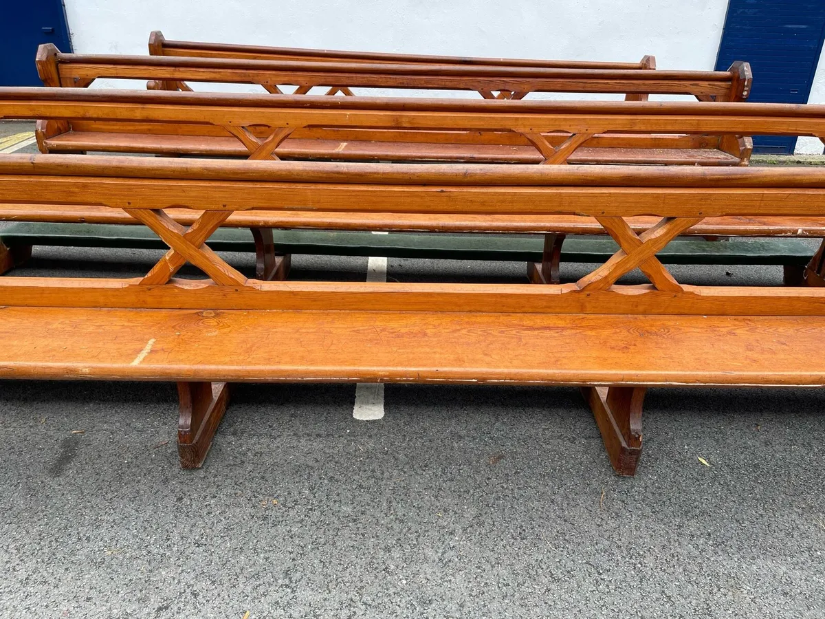 Antique church ⛪️ pews - Image 1