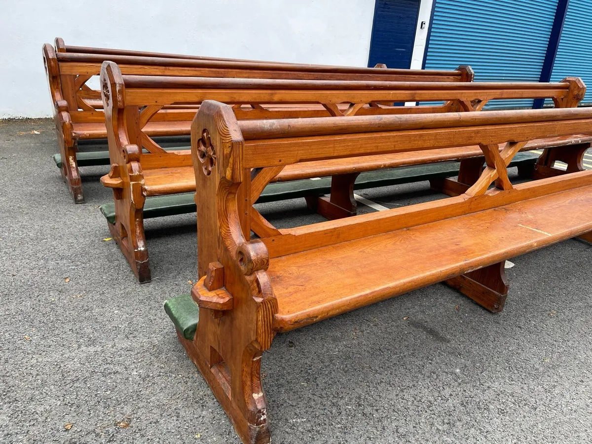 Antique church ⛪️ pews - Image 2