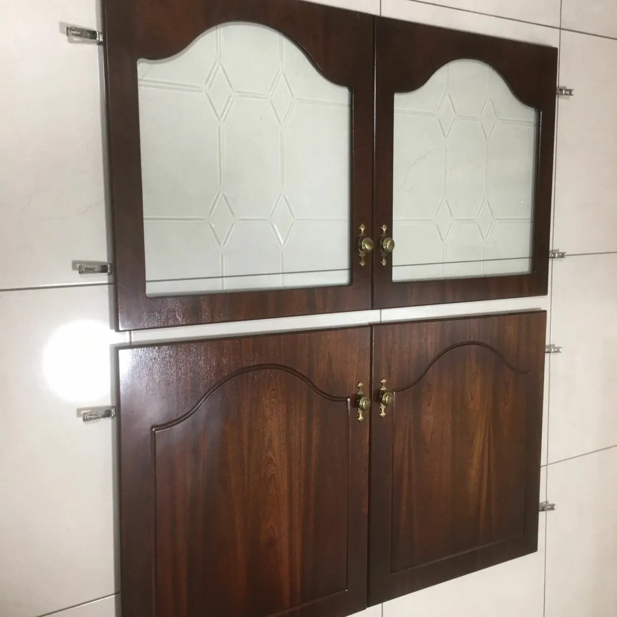 4 Cabinet Door - 2 Glass Doors & 2 Panel Doors - Image 2